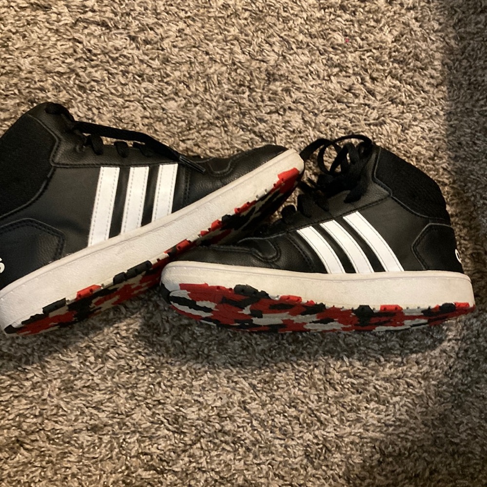 Red black white